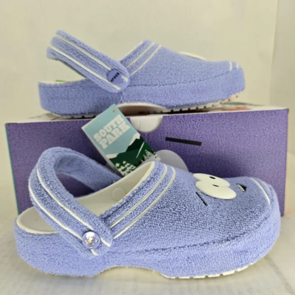 Crocs South Park Towelie Classic Clog Purple Terry M8 W10 211501-90H
